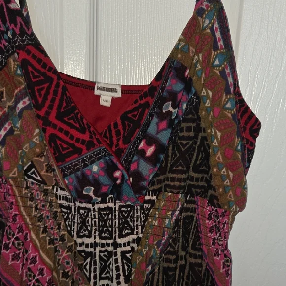 Kismet Vibrant Patchwork Mini Dress - Picture 3 of 5